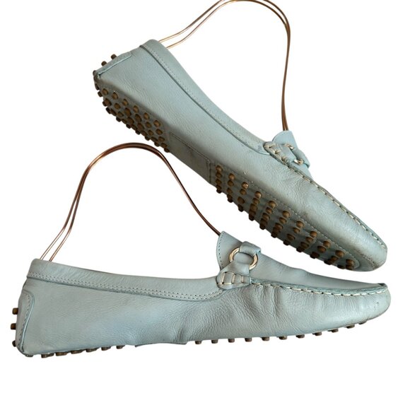 Frances Valentine Light Blue Loafers - Picture 7 of 14